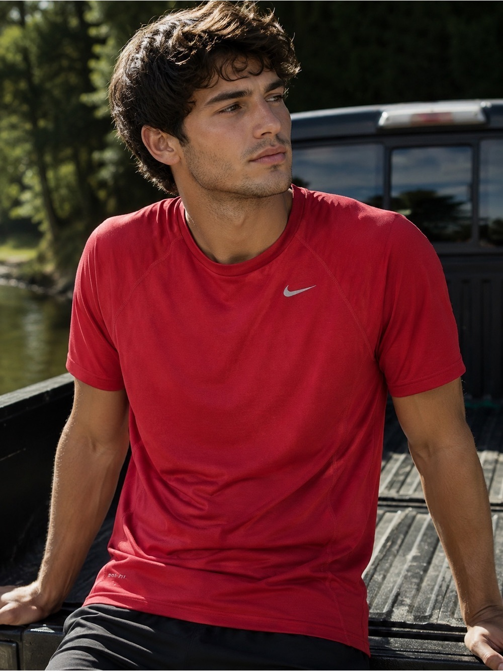Nike Men’s Red Short Sleeve Performance Tee